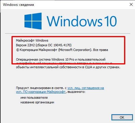 Checking Windows version via winver