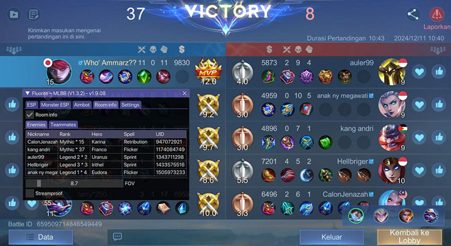 Fluorite Mobile Legends — скриншот 6 из 8
